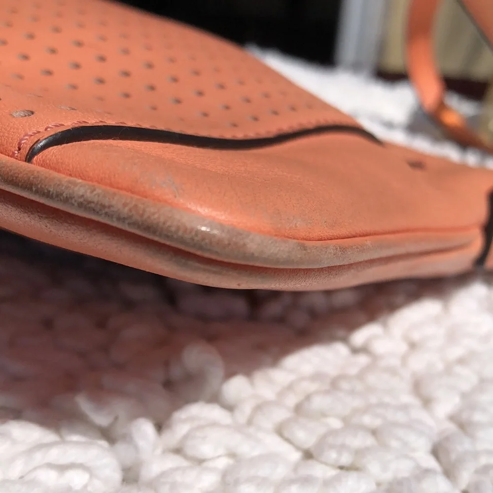 🚨B2G1 COACH Coral Pink Leather Crossbody Bag - Picture 6 of 11